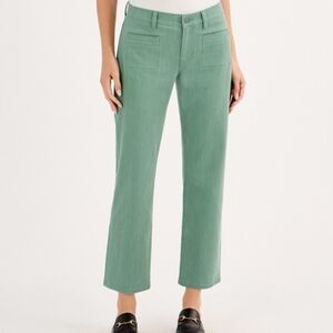 Cabi Austin Jeans | Green Cropped Pants | Size 10